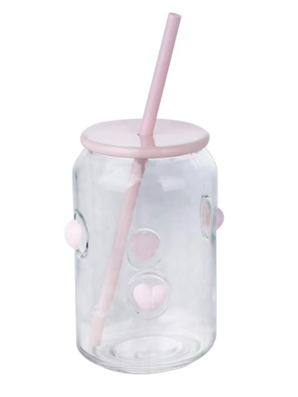 NEW Viral Glass Tumbler - Pink Heart 🩷
